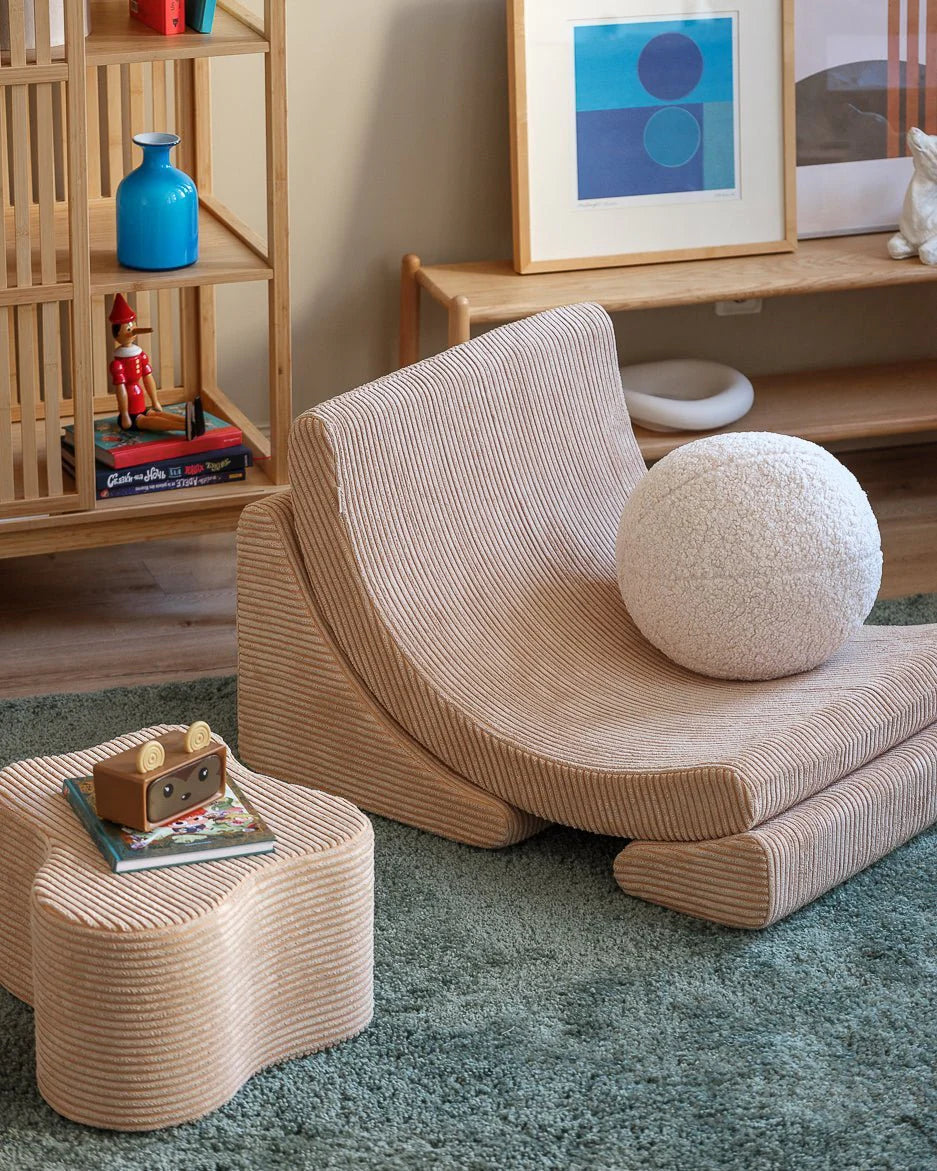 Wigiwama corduroy cloud pouf- Brown sugar (Pre-order)