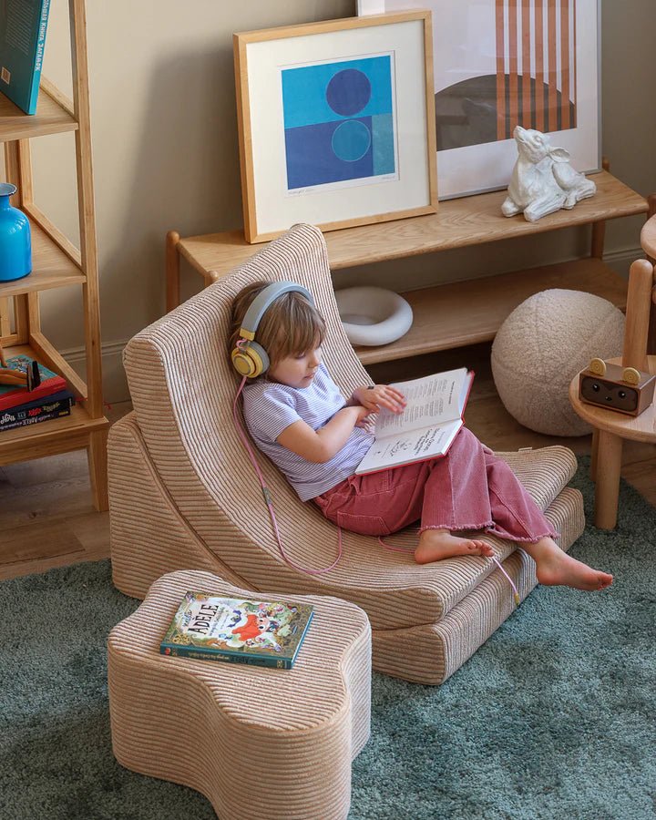 Wigiwama corduroy cloud pouf- Brown sugar (Pre-order)