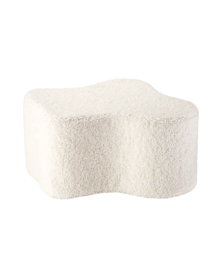 Wigiwama terry fabric cloud pouf-  Cream white (Pre-order)