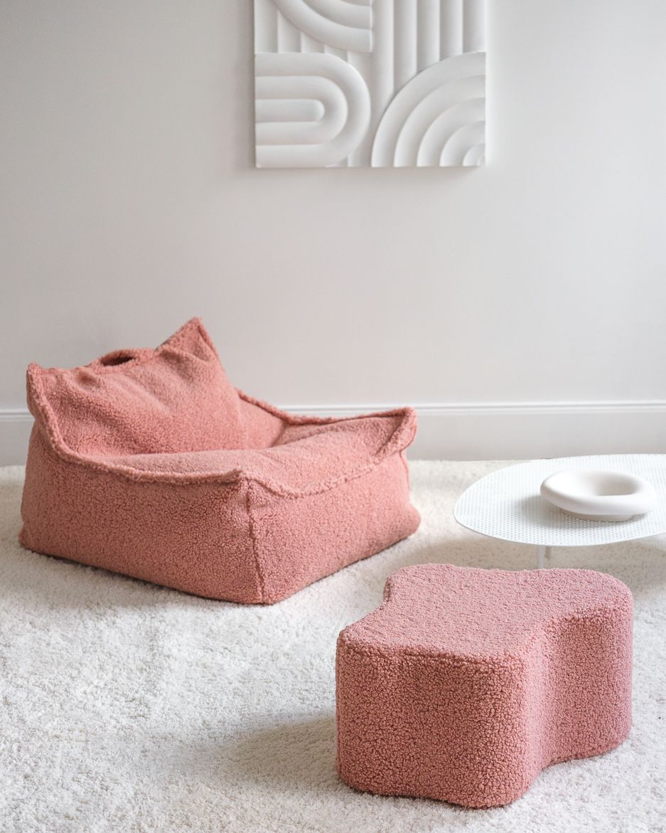 Wigiwama terry fabric cloud pouf- Guava (Pre-order)