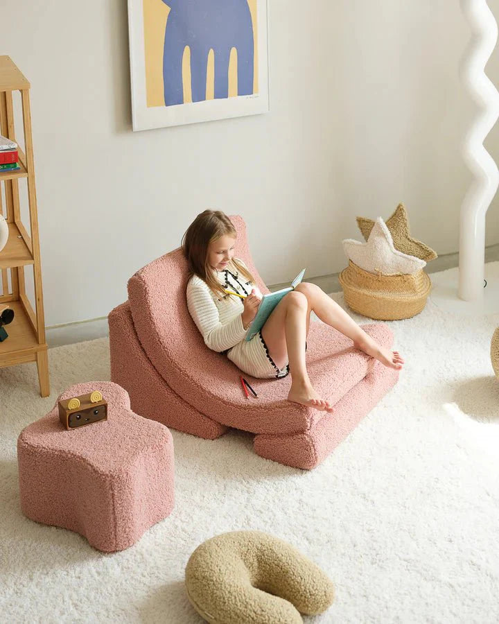Wigiwama terry fabric cloud pouf- Guava (Pre-order)