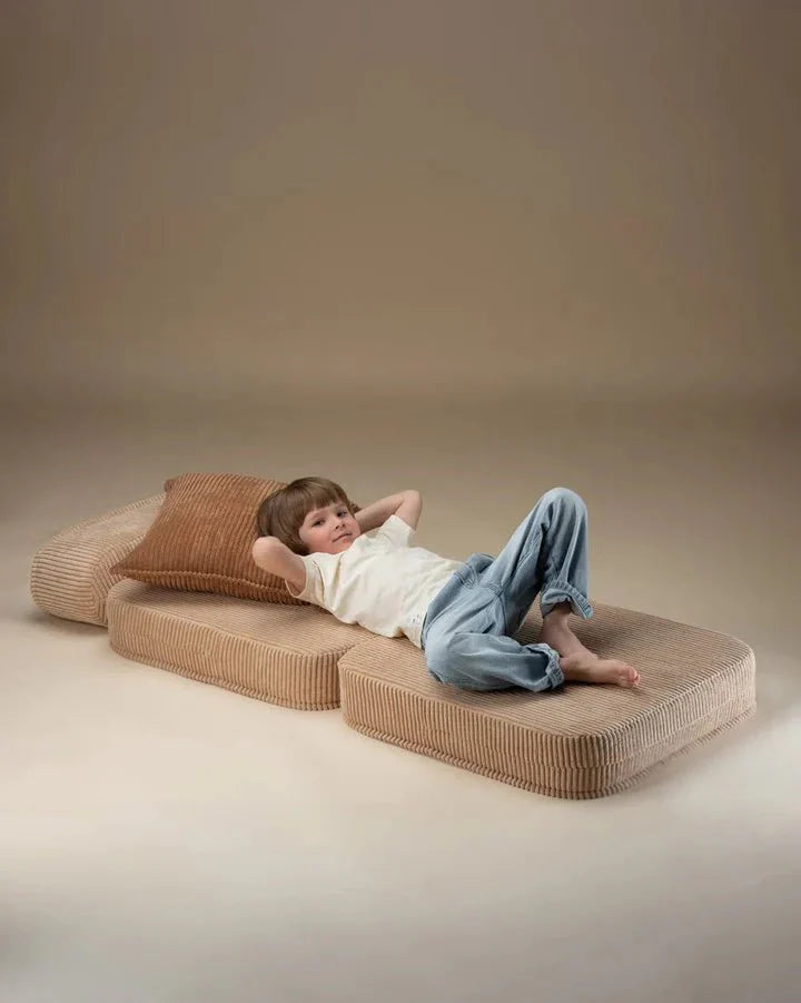 Wigiwama corduroy flip chair- Brown Sugar (Pre-order)