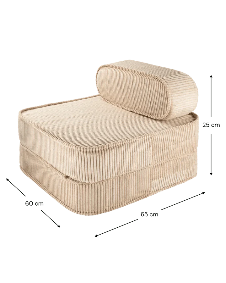 Wigiwama corduroy flip chair- Brown Sugar (Pre-order)