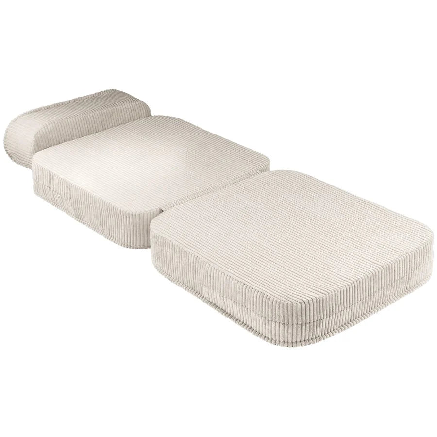 Wigiwama corduroy flip chair- Marshmallow (Pre-order)
