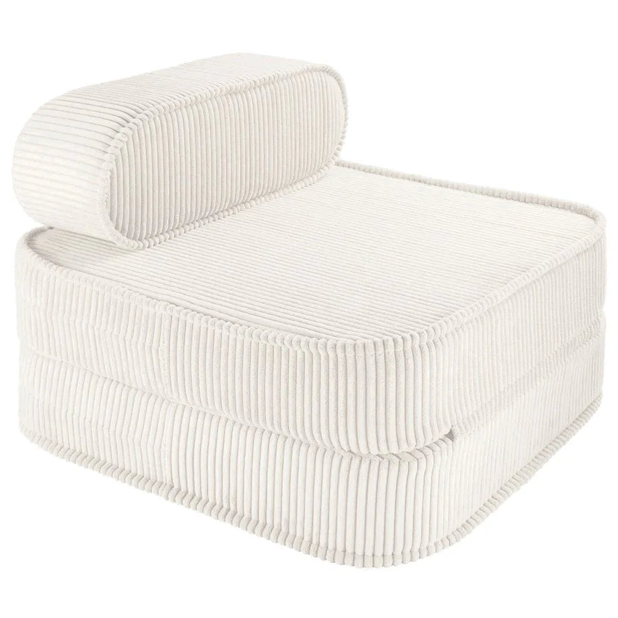 Wigiwama corduroy flip chair- Marshmallow (Pre-order)