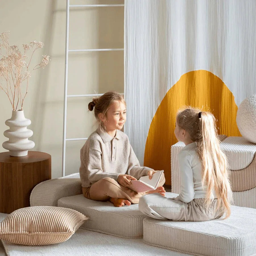 Wigiwama corduroy flip chair- Marshmallow (Pre-order)