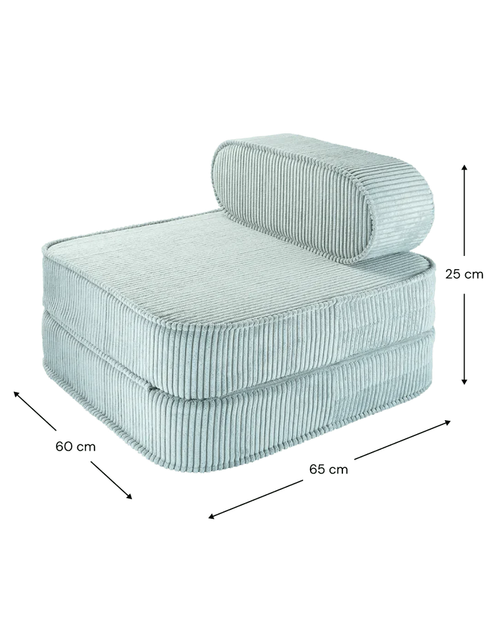 Wigiwama corduroy flip chair- Peppermint (Pre-order)