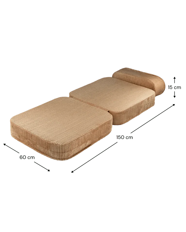 Wigiwama corduroy flip chair- Toffee (Pre-order)