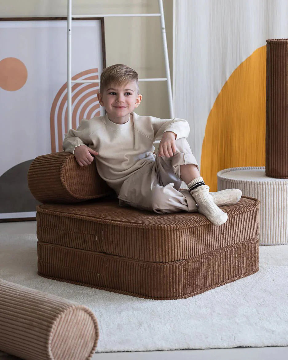 Wigiwama corduroy flip chair- Toffee (Pre-order)