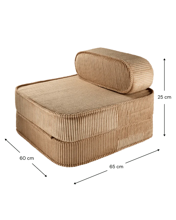 Wigiwama corduroy flip chair- Toffee (Pre-order)