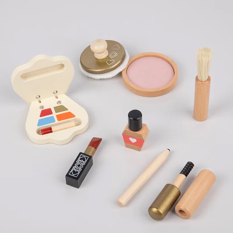 Wooden vanity kit set for kids