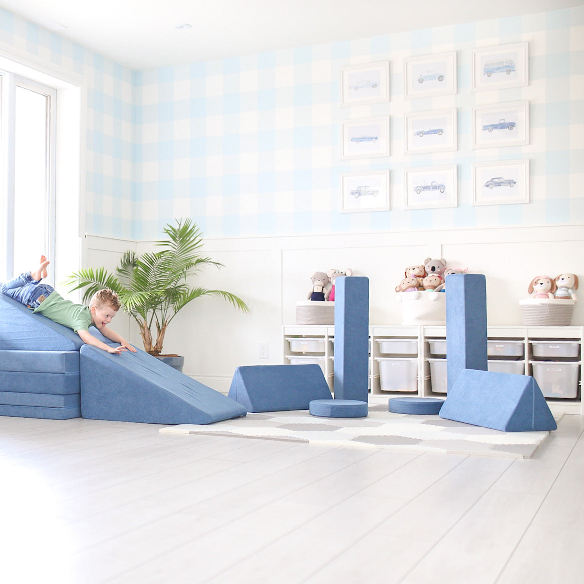 Climbing slides for play sofa- 7 colours available