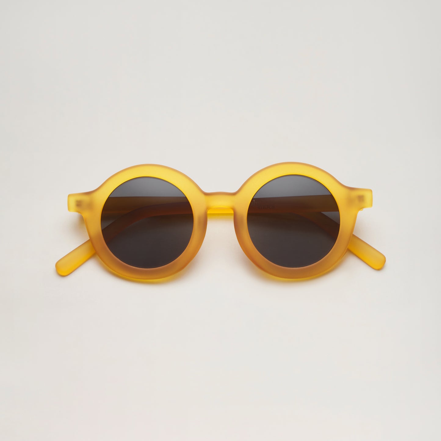 Recycled plastic round sunglasses for kids- Yellow