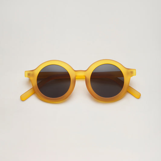 Recycled plastic round sunglasses for kids- Yellow