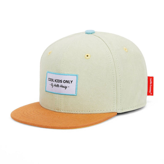 Organic cotton kids cap- Mini Pistache