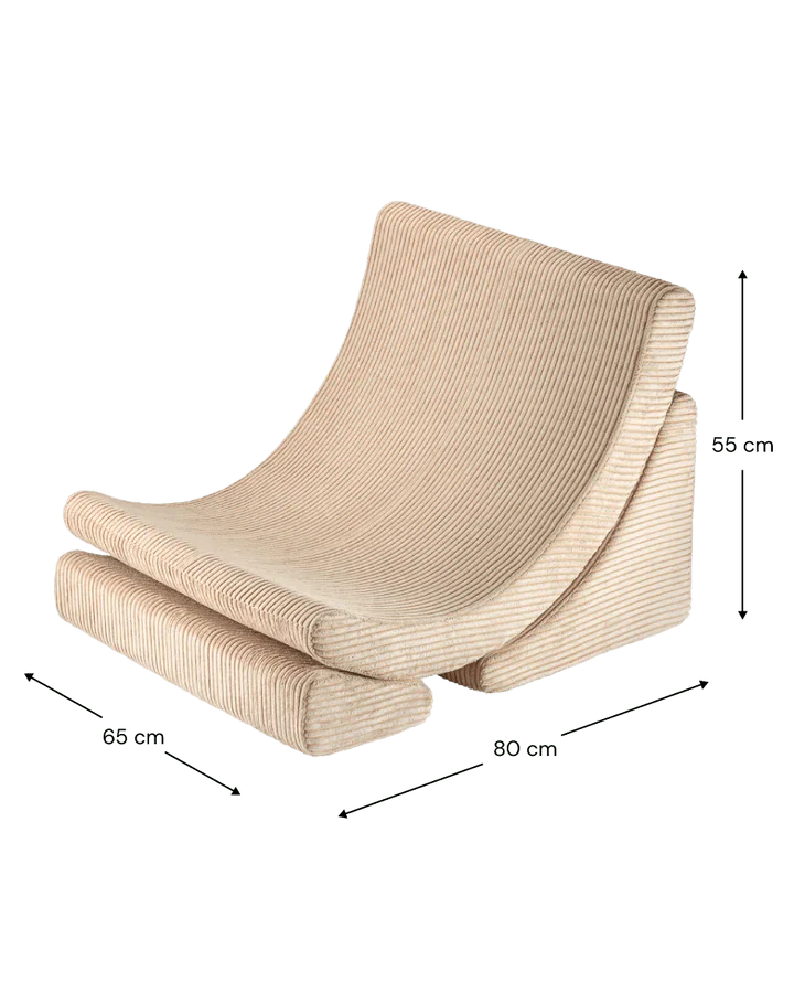 Wigiwama corduroy moon chair- Brown Sugar (Pre-order)