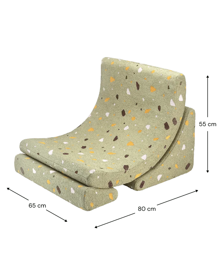 Wigiwama moon chair- Terrazzo Moss (Pre-order)