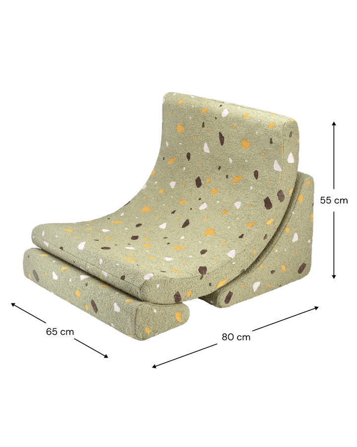 Wigiwama Moon chair- Terrazzo Moss (Pre-Order)