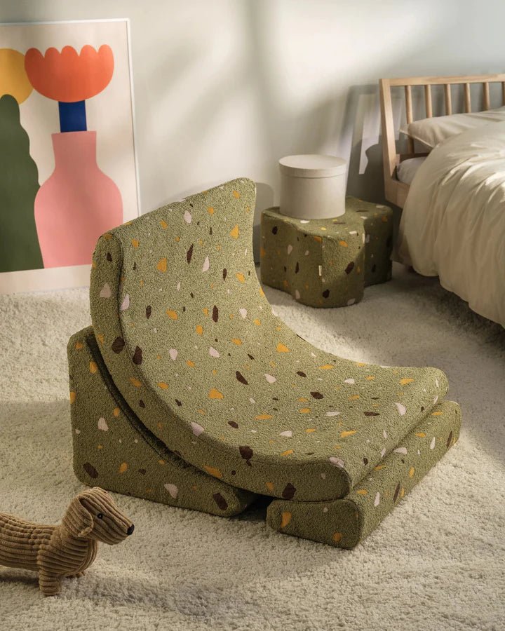 Wigiwama moon chair- Terrazzo Moss (Pre-order)