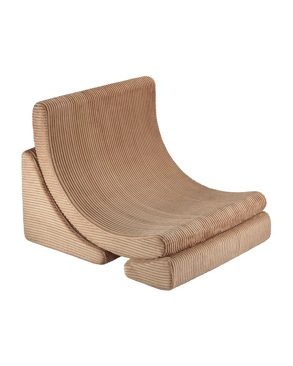 Wigiwama corduroy Moon chair- Toffee (Pre-Order)