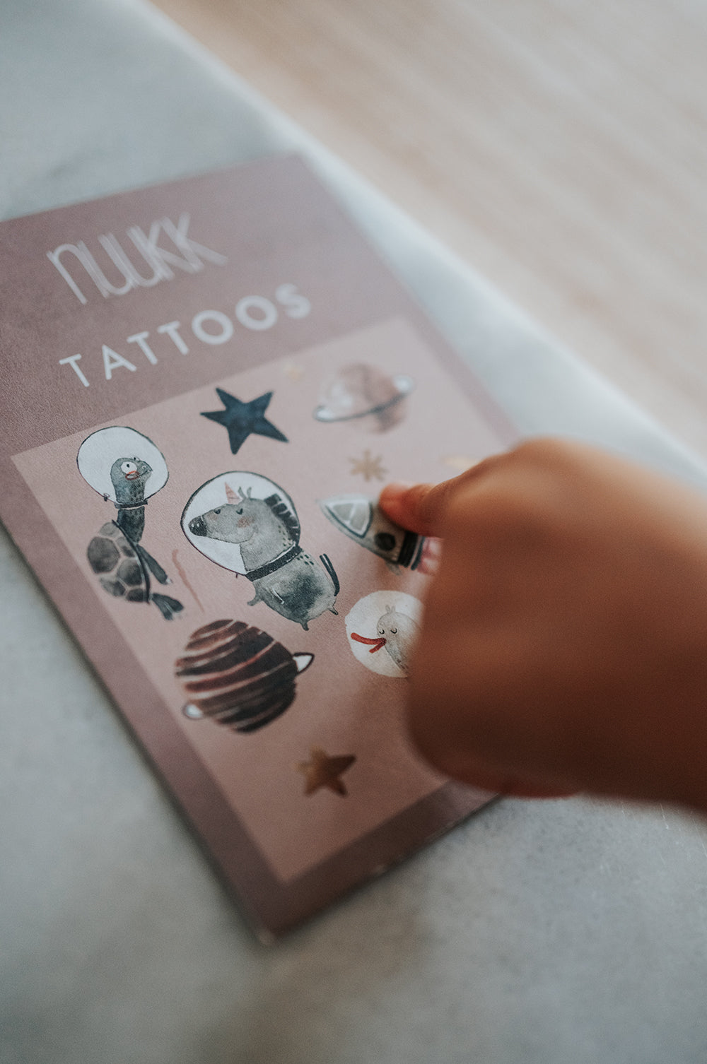 Space lovers- Kids organic vegan tattoos