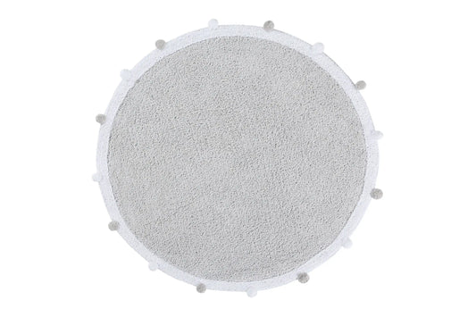 Bubbly washable rug-Light Grey