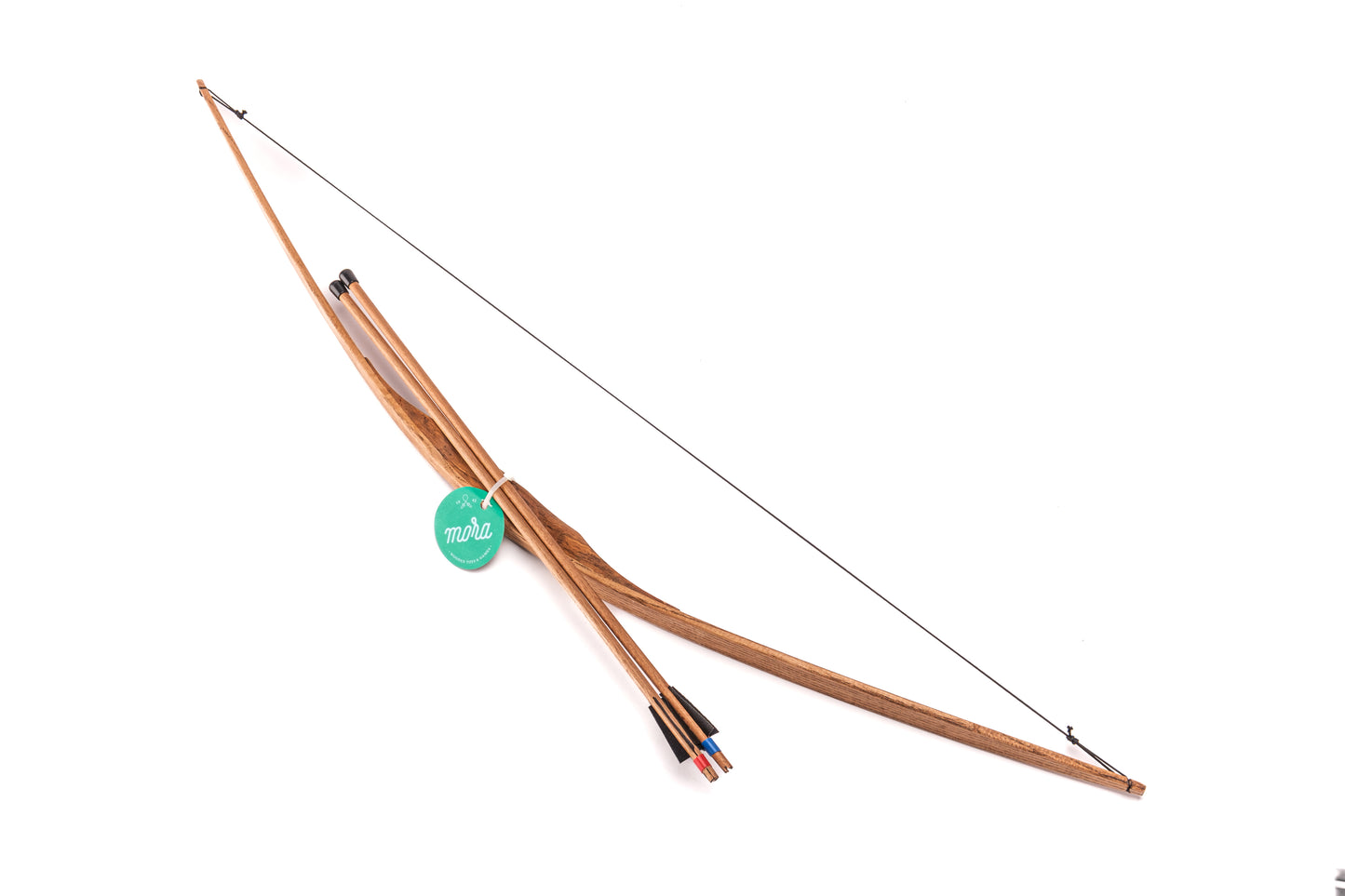 Wooden bow and arrow set with arrows