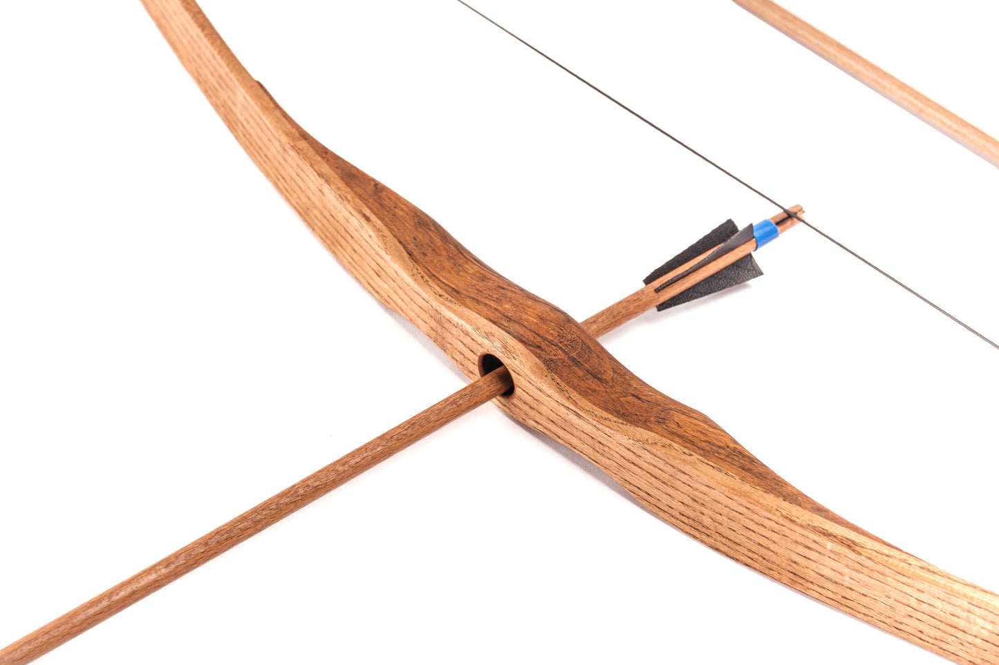 Wooden bow and arrow set with arrows