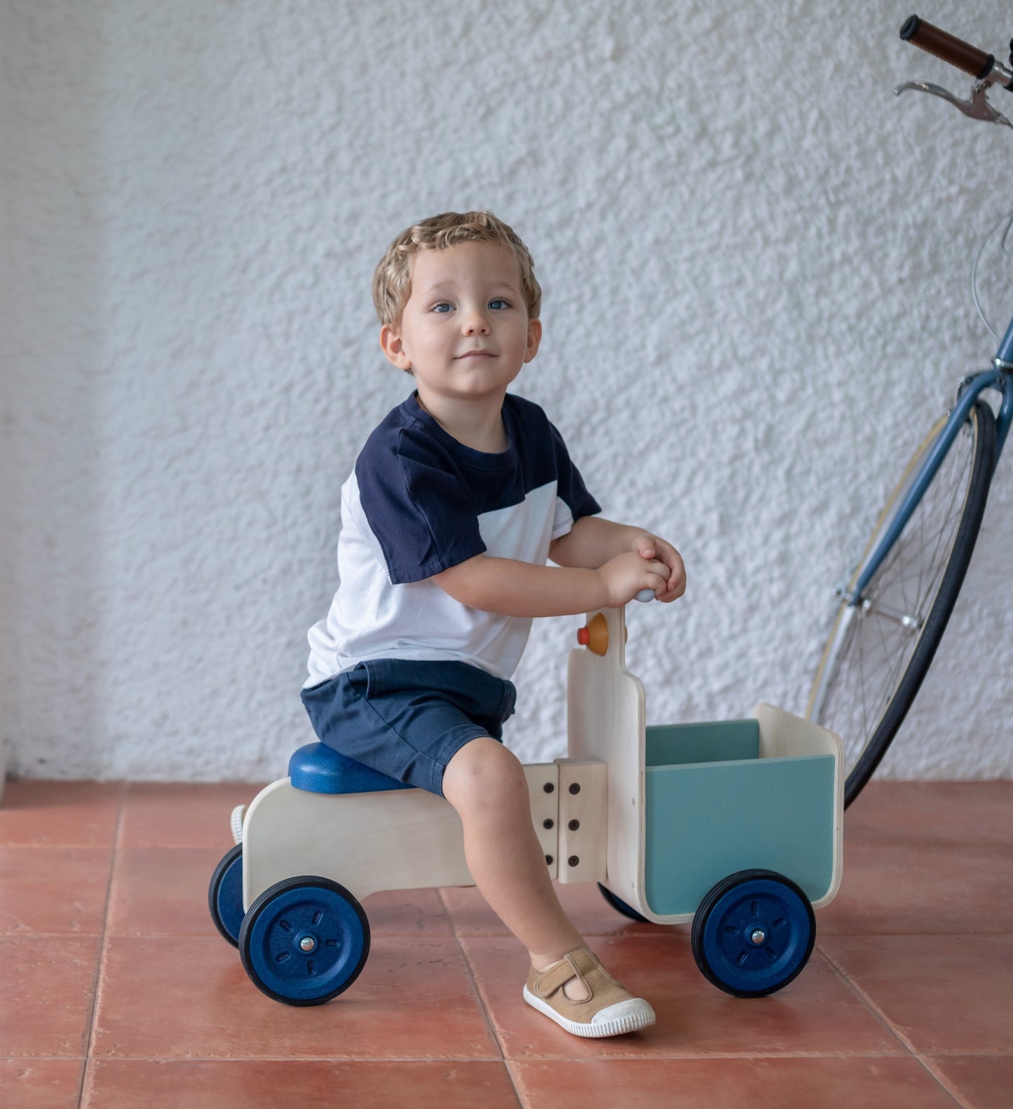 Wooden delivery bike- Orchard