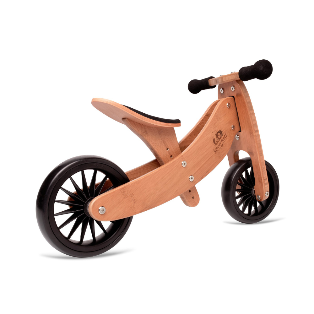 2-in-1 Tiny tot PLUS tricycle + balance bike (18 months-4 years old)-Bamboo