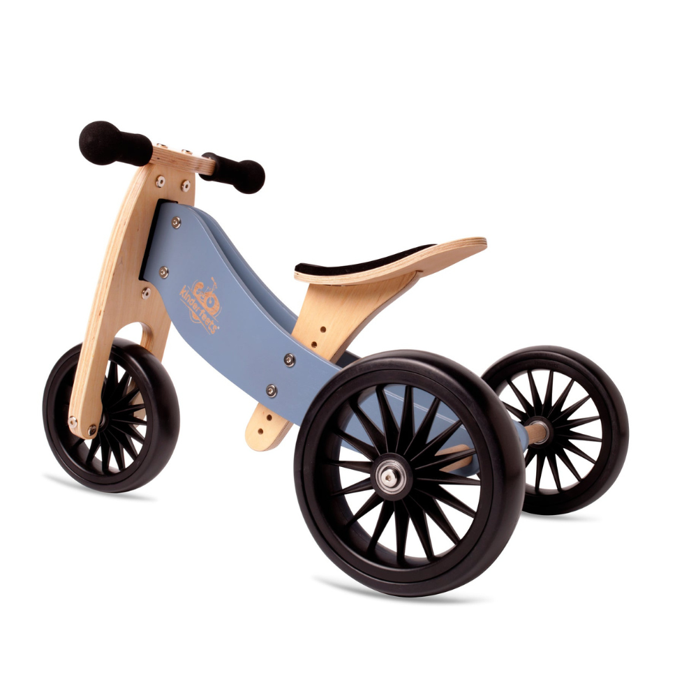 2-in-1 Tiny tot PLUS tricycle + balance bike (18 months-4 years old)-Blue