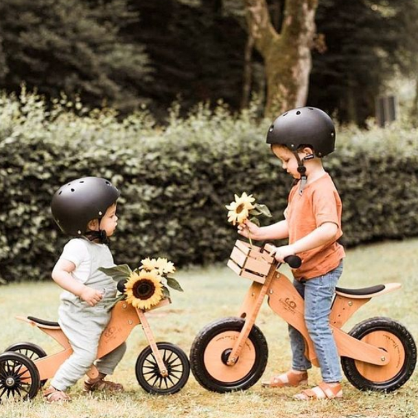 Kinderfeets kids bike helmet matte-Black