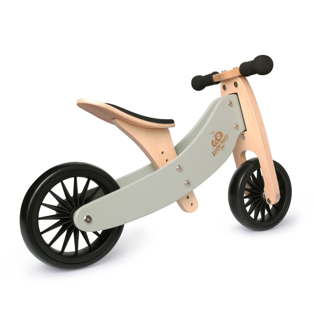 2-in-1 Tiny tot PLUS tricycle + balance bike (18 months-4 years old)-Sage