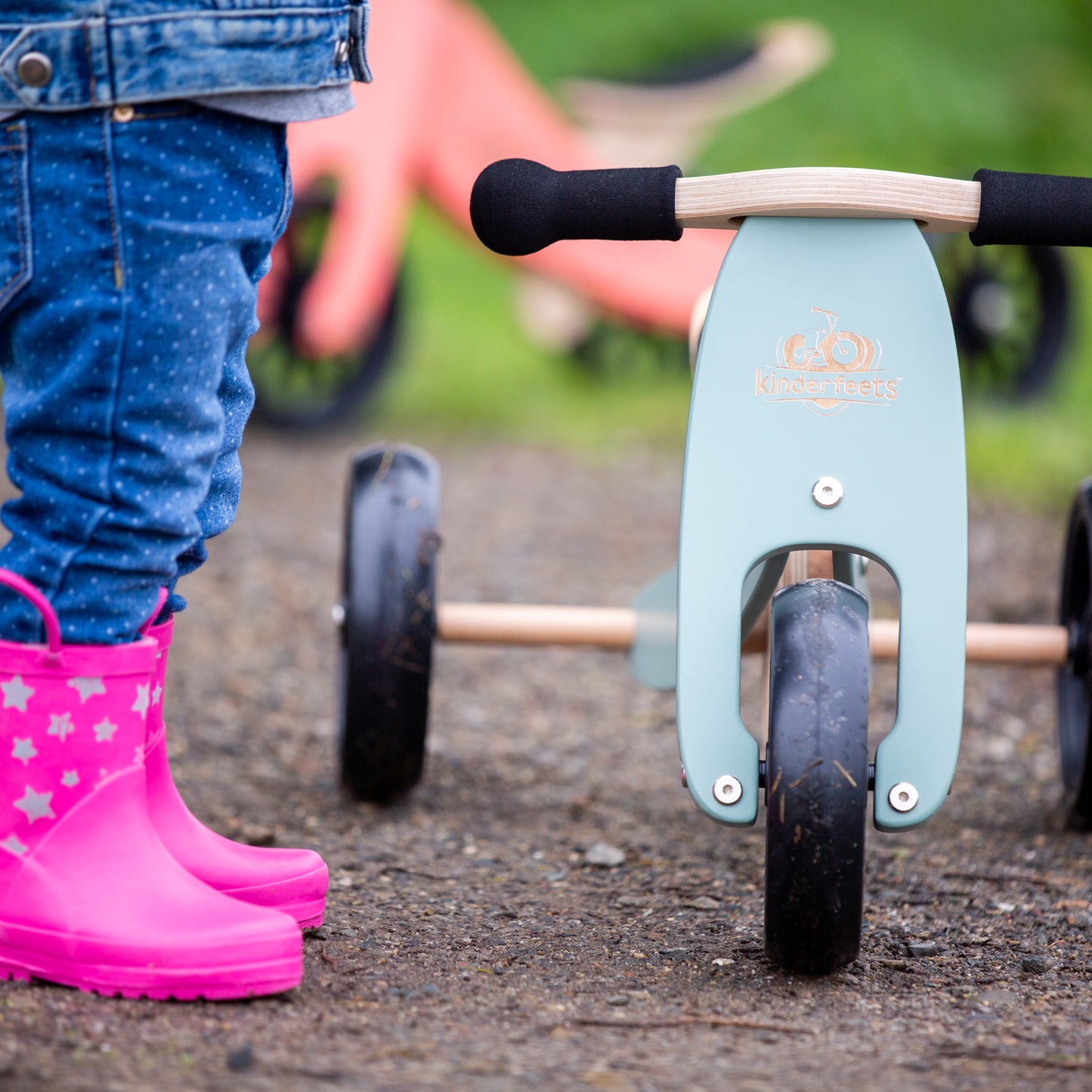 2-in-1 Tiny tot tricycle + balance bike (1-2 years old)-Sage