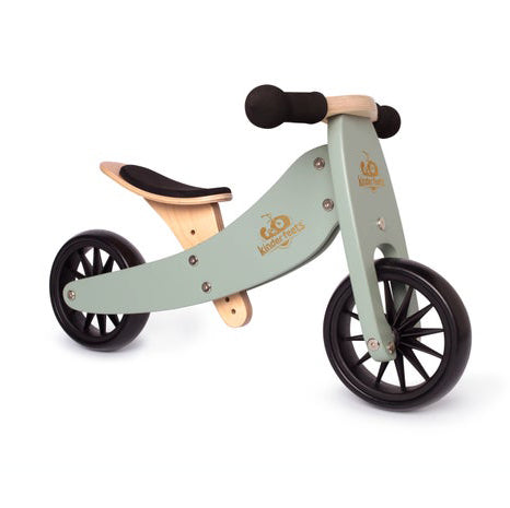 2-in-1 Tiny tot tricycle + balance bike (1-2 years old)-Sage
