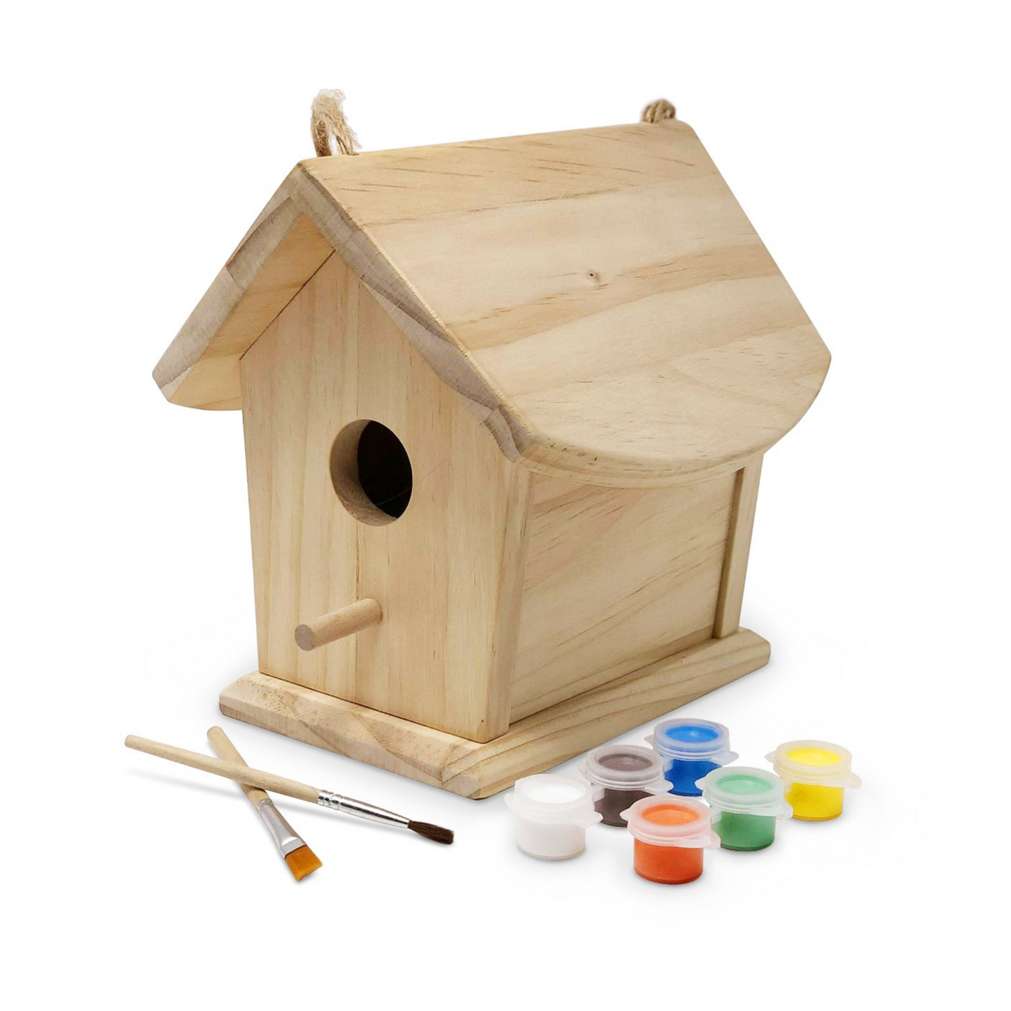 Wooden bird house painting kit