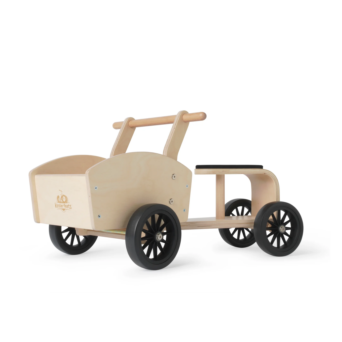 Wooden kids cargo bike