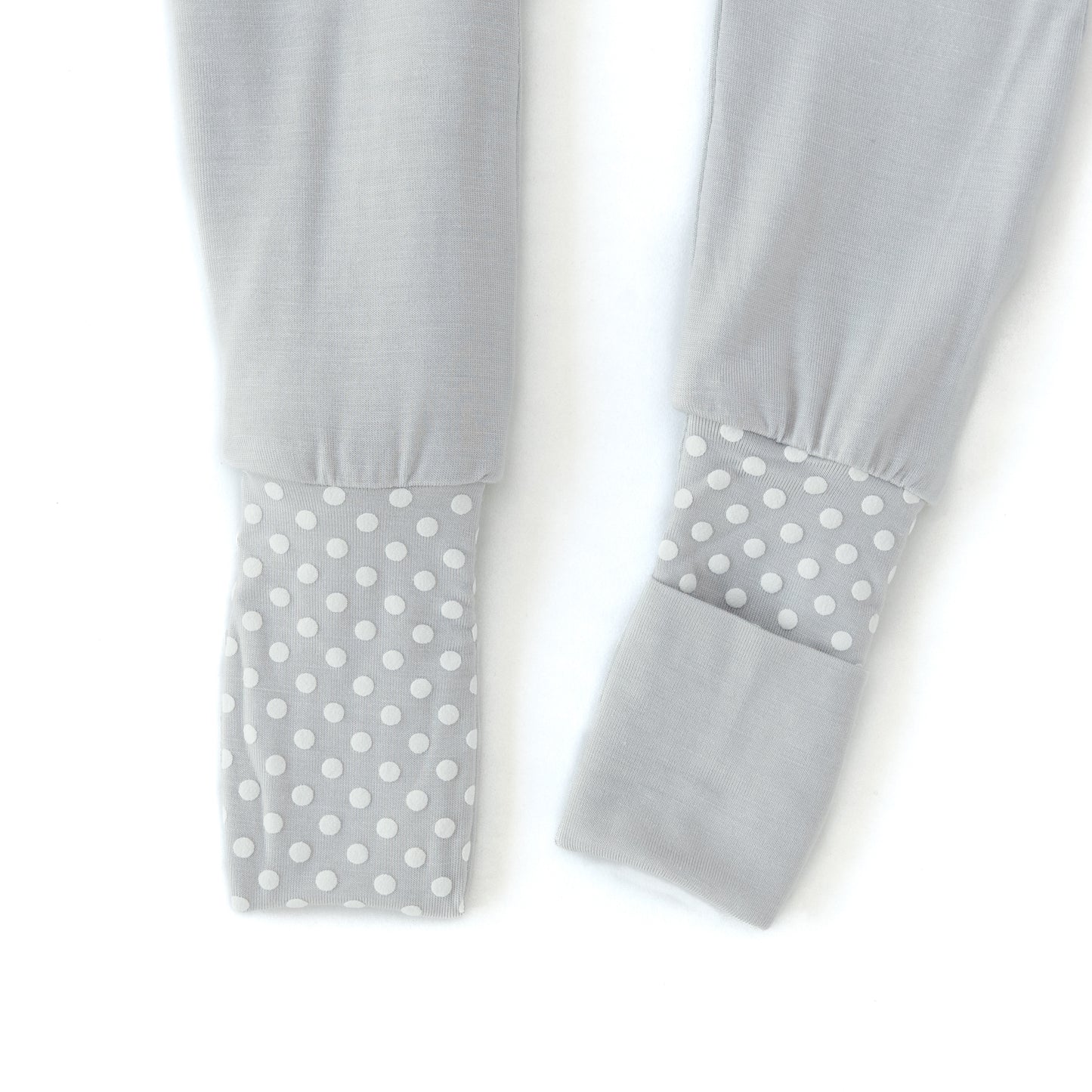 Baby gift set of 3 bamboo zipper sleepsuits - White/Grey/Mustard