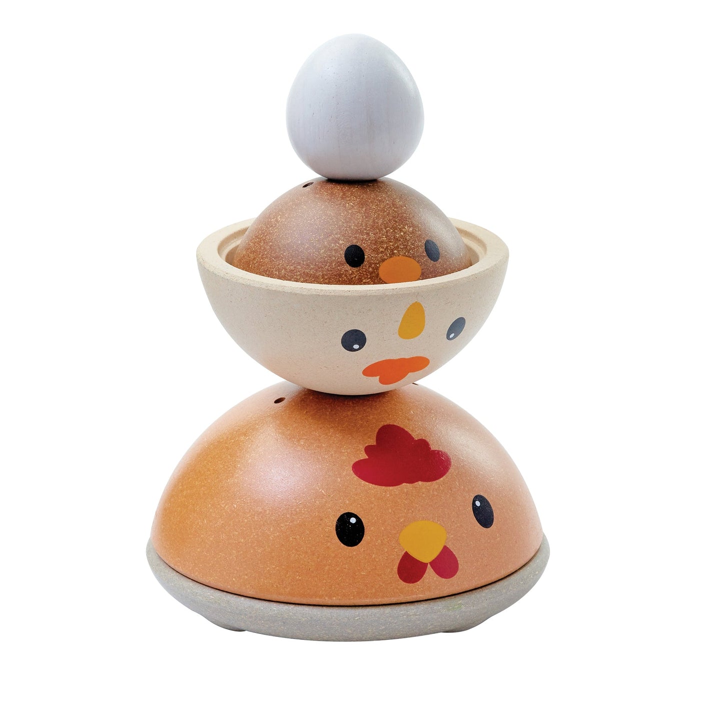 Chicken nesting stacking toy in rustic colour