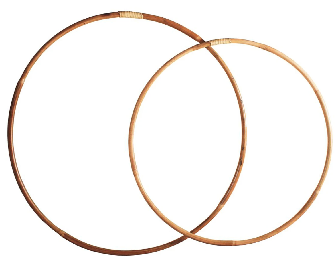 Imperfectly perfect rattan bamboo hula hoop