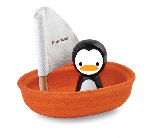 Bath toy sailing boat - Penguin