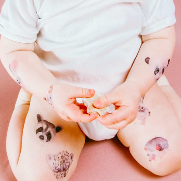 Animal friends - Kids organic vegan tattoos