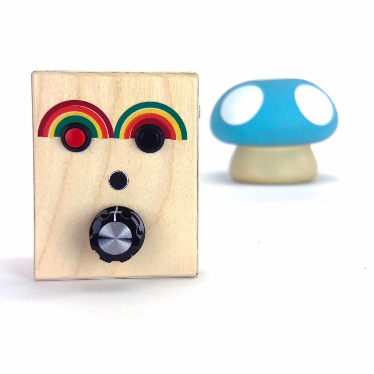 Rainbow handmade wooden voice recorder