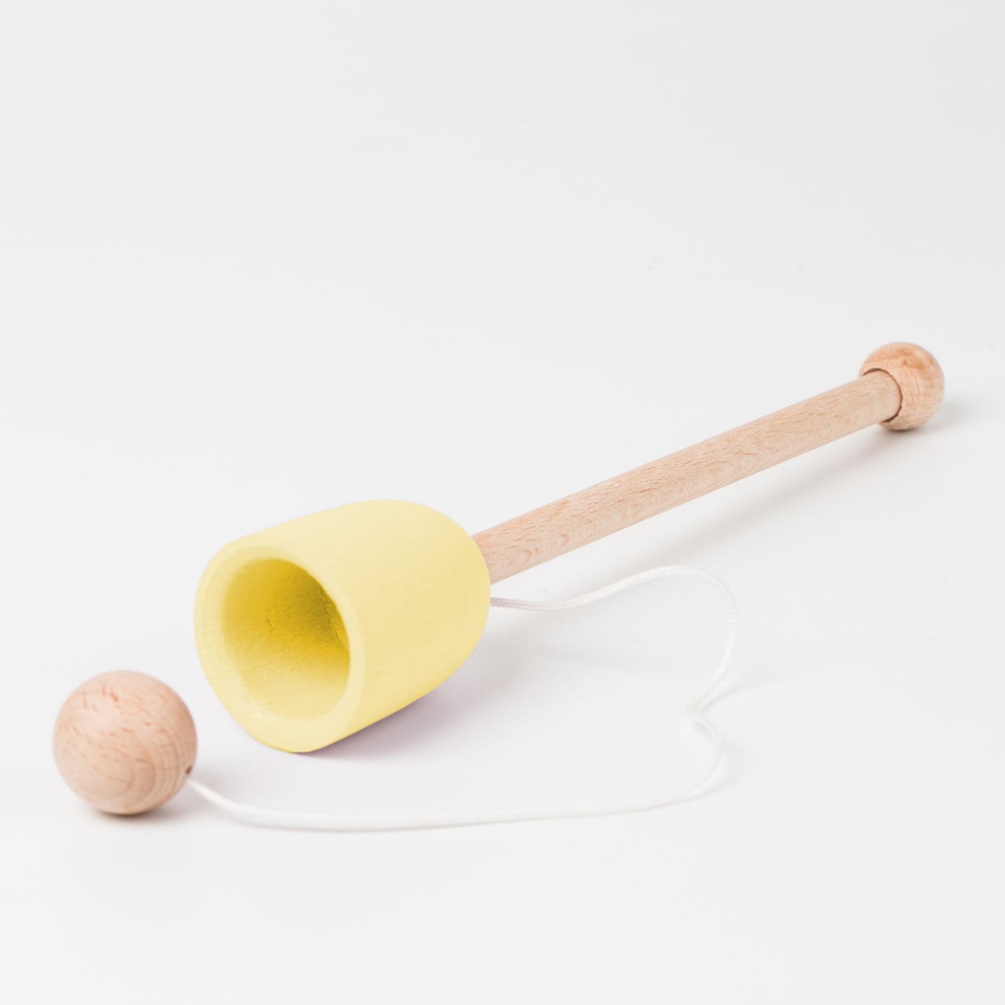 Wooden cup and ball game - Yellow