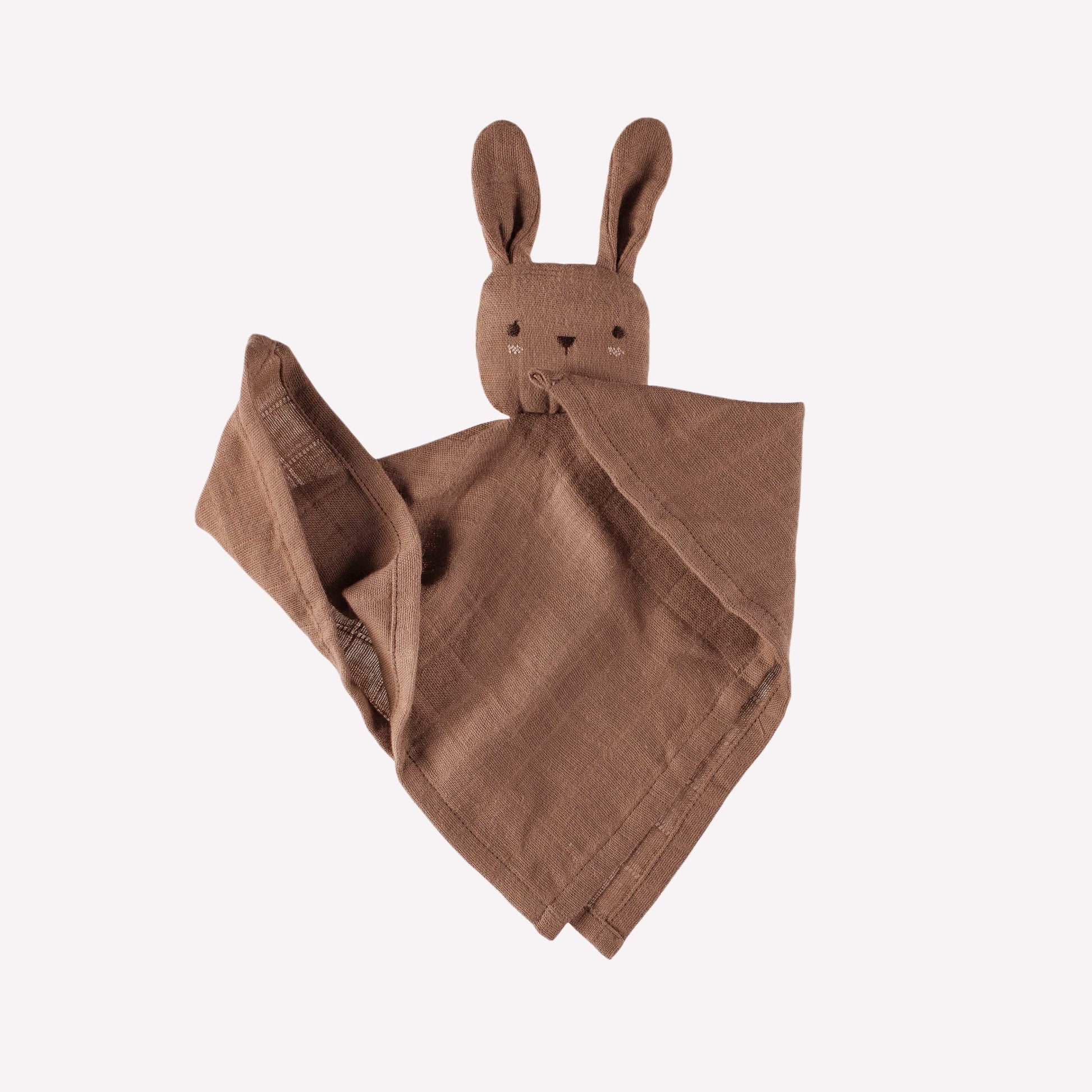 Organic cotton baby cuddle cloth - Bunny Nut