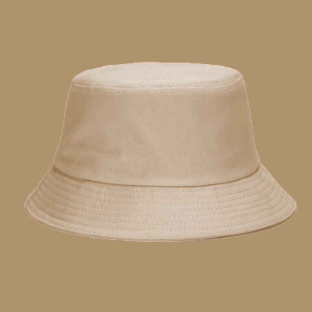 Kids organic cotton fisherman bucket hat - Sand