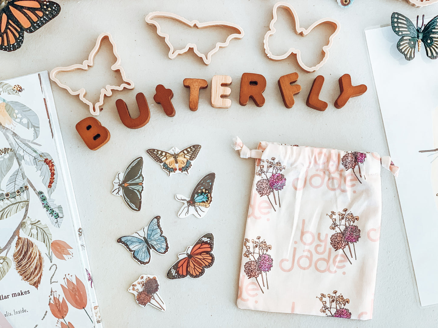 Butterflies biodegradable dough eco cutter set