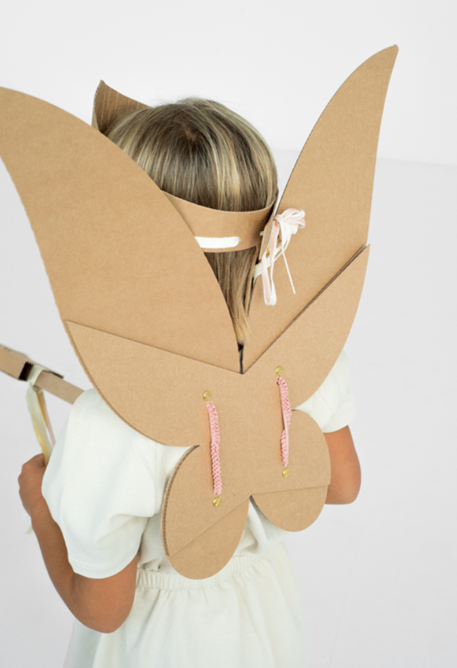 DIY Fairy cardboard costume activity box
