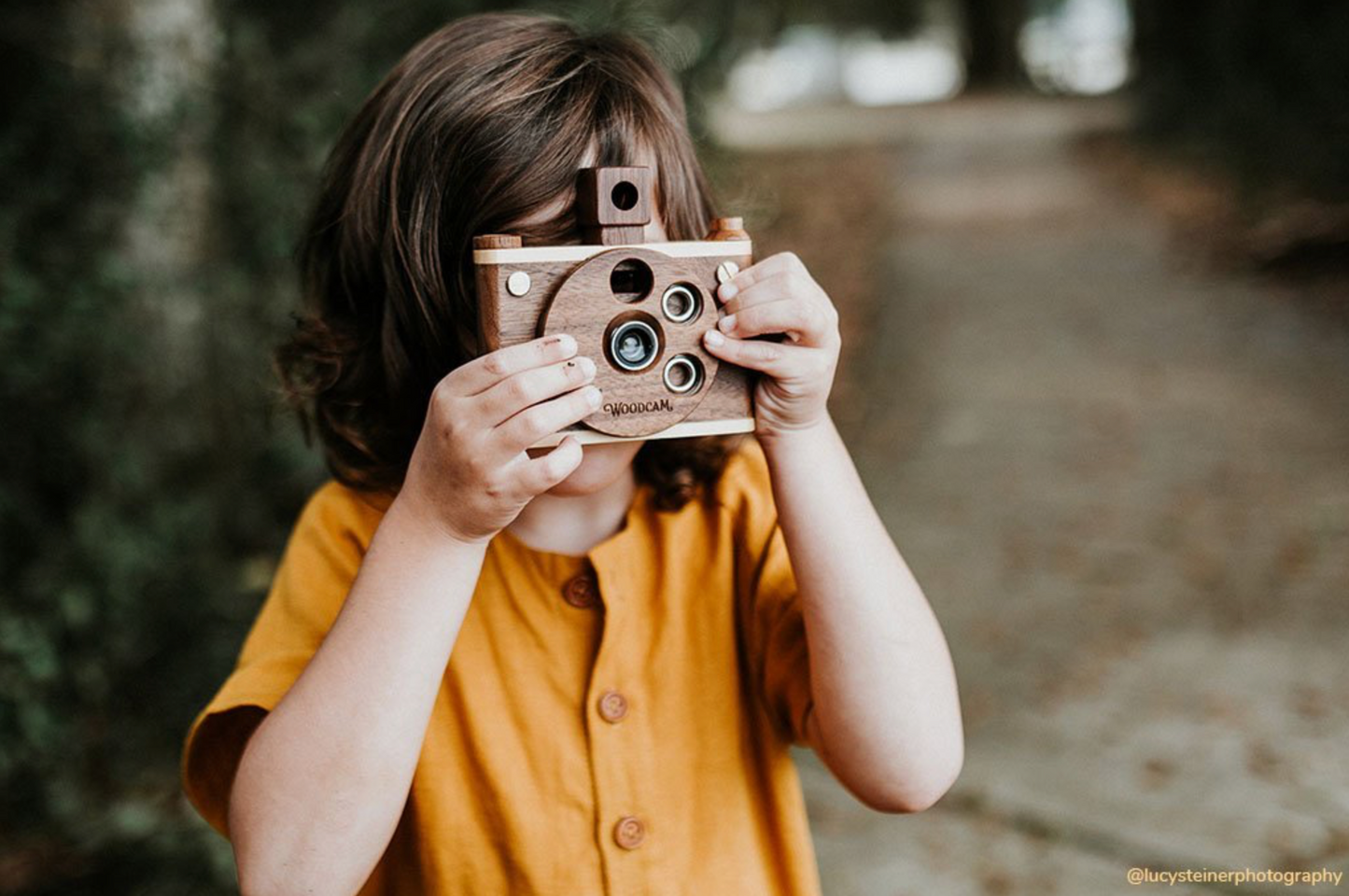 Multi lens wooden digital camera