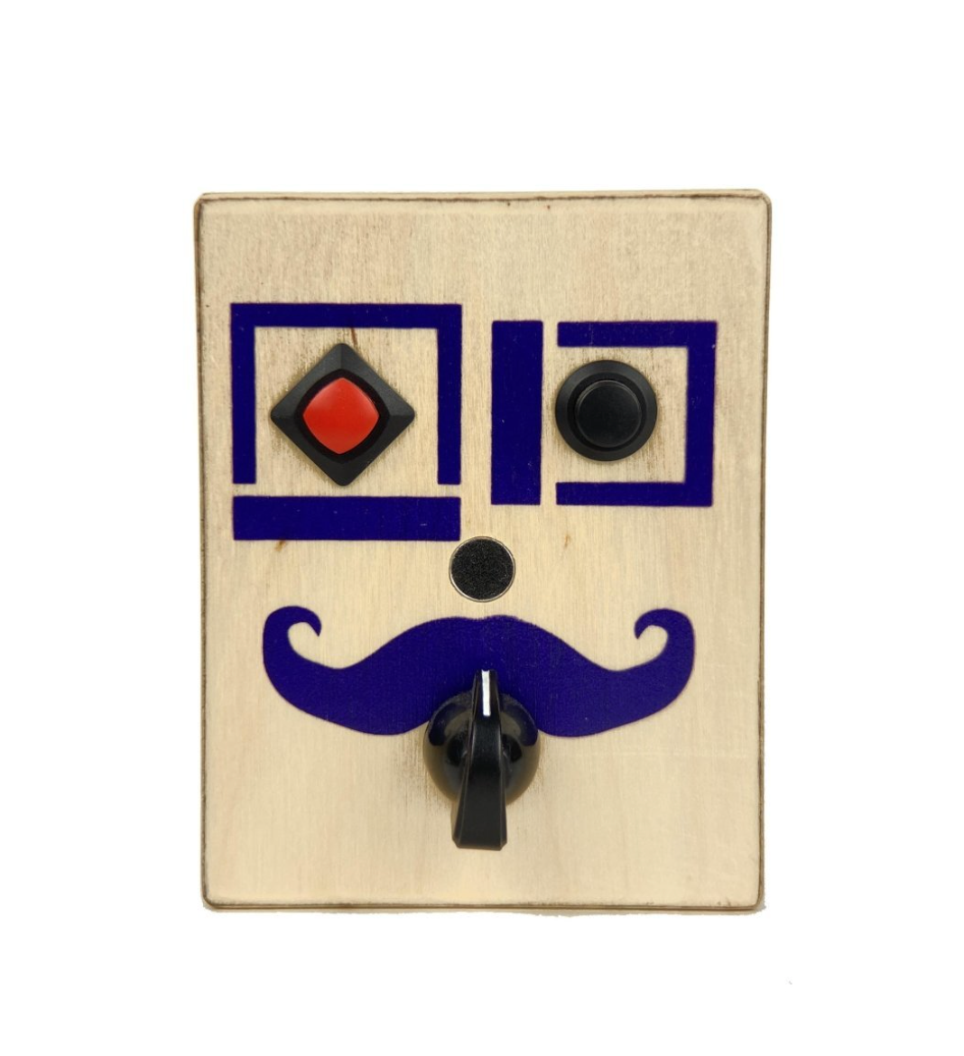 Mr Purple wooden handmade voice recorder